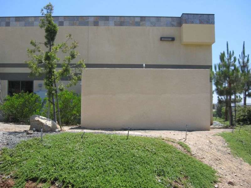 Sprint on a building
This is a Sprint site in San Marcos, California. The BTS equipment cabinets are within in the CMU walled enclosure at ground level; the antennas are inside the surface mounted box on below the top of the building.  This site is co-located with a Cricket Wireless monocypress site.
Keywords: san marcos sprint building