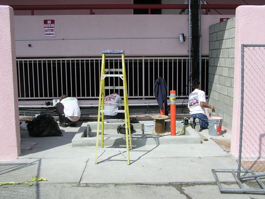 13. Securing the Cables and Painting
Things are moving forward downstairs, too!  
Keywords: verizon armacost