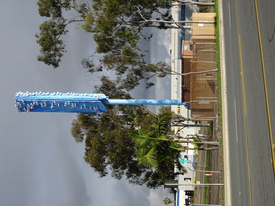 Birds on Blue Unique Cell Site Design - Public Art
This public art cell site was designed by Ron Pekar and Sandy McDaniel; brought to life by Esteban DuPont's CellTech Wireless, sponsored by Crown Castle, and authorized by the City of San Diego.  This is a wonderful result for a great collaboration.  Located at CA905 and Beyer Blvd in San Diego.
Keywords: pekar mcdaniel celltech crown castle san diego birds on blue