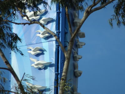 Birds on Blue Unique Cell Site Design - Public Art
This public art cell site was designed by Ron Pekar and Sandy McDaniel; brought to life by Esteban DuPont's CellTech Wireless, sponsored by Crown Castle, and authorized by the City of San Diego.  This is a wonderful result for a great collaboration.  Located at CA905 and Beyer Blvd in San Diego.
Keywords: pekar mcdaniel celltech crown castle san diego birds on blue