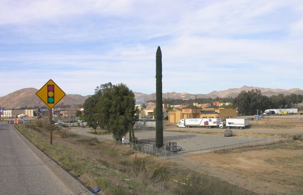 A Sassy Site
Verizon's site, called "Sassy" near Lake Elsinore, California is designed as a faux Cypress tree. One of my staff looked at the photo and named it "Chia Cell." From its shape, this could also be a camo missile, ready to be launched against competitive wireless carriers! "Houston, we have a problem!"A
Keywords: verizon sassy Lake Elsinore