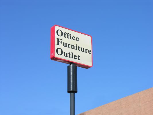 A Sign of the T-Mobile Times
This furniture store sign supports T-Mobile's sectorized antennas.  National City, California (south of San Diego).  The furniture store is out of business.
Keywords: t-mobile tmobile national city sign