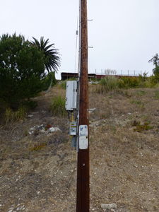 NextG DAS - Rancho Palos Verdes, California
An incomplete mock up showing the proposed DAS equipment and antennas but none of what will be visible cables interconnecting them.
Keywords: nextg das rancho palos verdes wood pole panel