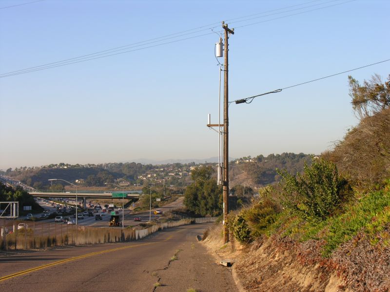 NextG Distributed Antenna System Node
NextG is a wireless carrier's carrier.  They provide fiber links between the BTS and the antenna site using a technology referred to as Distributed Antenna System (DAS).  This is a NextG DAS node located in Encinitas, California.  The carrier supported by this node is Cricket Wireless.  NextG's Cricket network in San Diego County is thought to be the largest deployment of DAS in the U.S.
Keywords: nextg das distributed antenna system encinitas node fiber cricket
