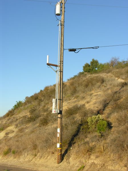 NextG Distributed Antenna System Node
NextG is a wireless carrier's carrier.  They provide fiber links between the BTS and the antenna site using a technology referred to as Distributed Antenna System (DAS).  This is a NextG DAS node located in Encinitas, California.  The carrier supported by this node is Cricket Wireless.  NextG's Cricket network in San Diego County is thought to be the largest deployment of DAS in the U.S.
Keywords: nextg das distributed antenna system encinitas node fiber cricket