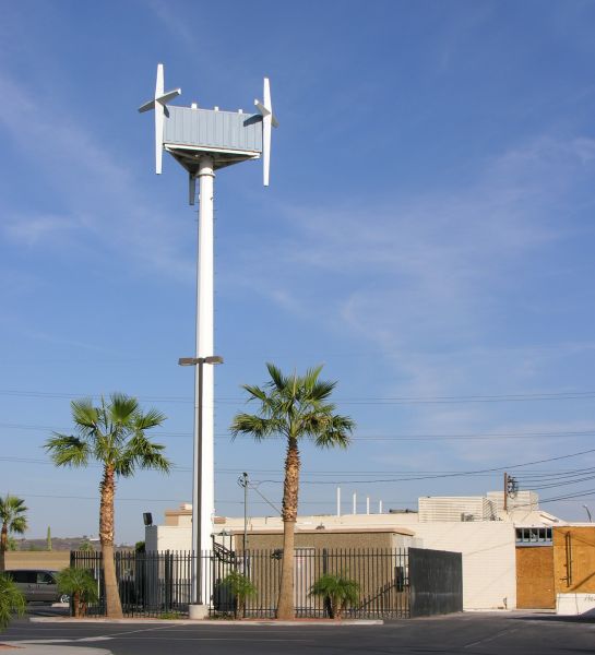 Blessed Be This Cell Site
AT&T's monopole at the Calvary Community Church in Phoenix sports not one; not two; but three crosses mounted at the corners of the radomes.  Quite an interesting design!
Keywords: AT&T wireless calvary community church phoenix crosses cross