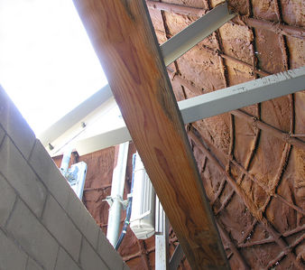 Monorock, Interrupted
Inside view of view of Sprint's Monorock, Interrupted in Murrieta, California.  Shot from outside the torn-off door of the monorock.
Keywords: sprint monorock rock murrieta