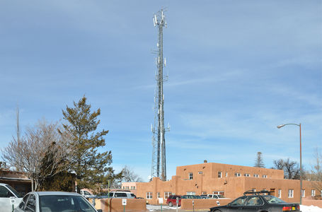 Tower Towers Over the Santa Fe Plaza
This tower stands just south of the Plaza in historic Santa Fe.  It's clearly visible from much of the Plaza area.  So sad
Keywords: santa fe,new mexico,tower,plaza