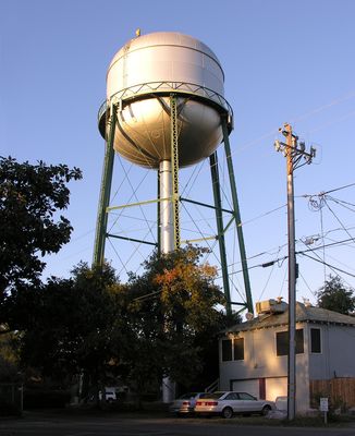One of T-Mobile's sector antennas at its Chico, California water tank site.  Photo taken just before sunset.
Another view of two sectors of T-Mobile's antennas at its Chico, California water tank site.  Photo taken just before sunset.
Keywords: water tank t-moible chico california