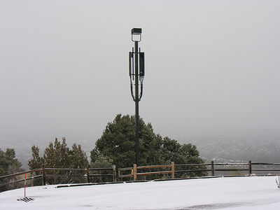 A parking lot light site at the Santa Fe Opera, Santa Fe, NM.
Multi-carrier sites (on parking lot lights) at the Santa Fe Opera in Santa Fe, New Mexico.
Keywords: santa fe new mexico nm opera parking lot light