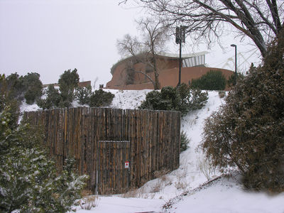 Santa Fe Opera
Single carrier on a driveway light at the Santa Fe Opera, Santa Fe, New Mexico.  Note the BTS enclosure.
