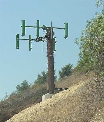 06 - Antenna Arms Installed
The antenna support arms are installed.  The coaxial cables are fanned out to the arms to match to the antennas that will be installed later.
