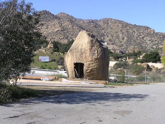 Cell Rock
This 'rock' houses a cell antenna (see the interior shot in this gallery).  Rocky Peak wireless site in the Santa Susana Pass, California.
