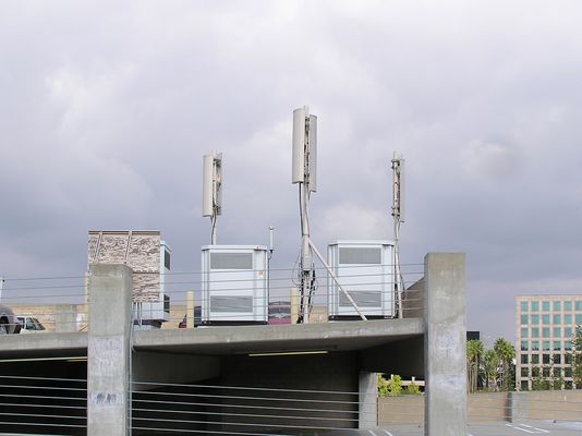 Park'n the Signal on the Roof
PBMS built this site.  Cingular took it over.  It's likely now a T-Mobile site.  Long Beach, California, on top of the parking lot for The Grand Long Beach Event Center, 4101 East Willow St.
Keywords: pbms cingular t-mobile long beach parking lot roof