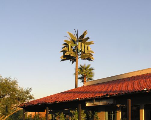 Monopalm - A Morning View
Yet another view of the in-your-face panels on this monopalm in Palm Desert, California.  Photo taken about 7:30 a.m.
Keywords: monopalm palm desert california branch coverage monopalm
