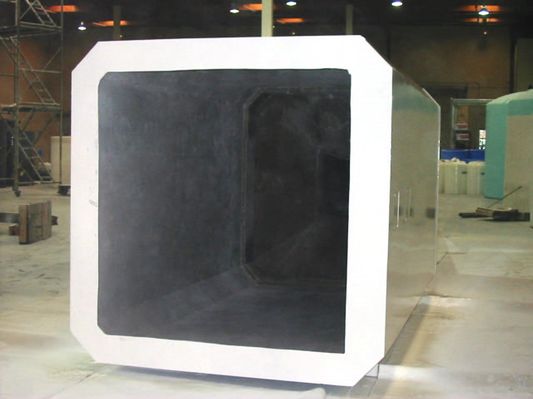 Faux church steeple - Looking inside
The faux church steeple to be used as a cell site has plenty of room inside for antenna installation.  Photo courtesy of [url=http://www.4peabody.com/]Peabody Engineering[/url].
Keywords: faux church steeple