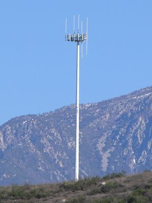 Multi-carrier Omnis and Panels
This traditional 'high iron' site supports several carriers using omni-directional antennas, as well as at least one carrier with sectorized panel antennas.
