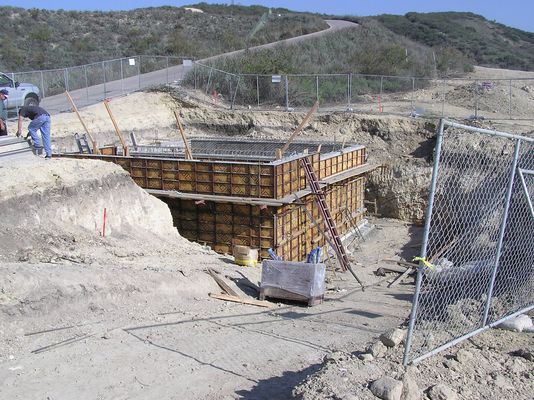 Now the walls are up...
...another view with the side walls poured.  The roof is yet to come.
